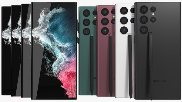 Celulares Samsung: Confira os melhores modelos para comprar em 2023 2 Imagem das diferentes cores do celular Samsung Galaxy S22 Ultra