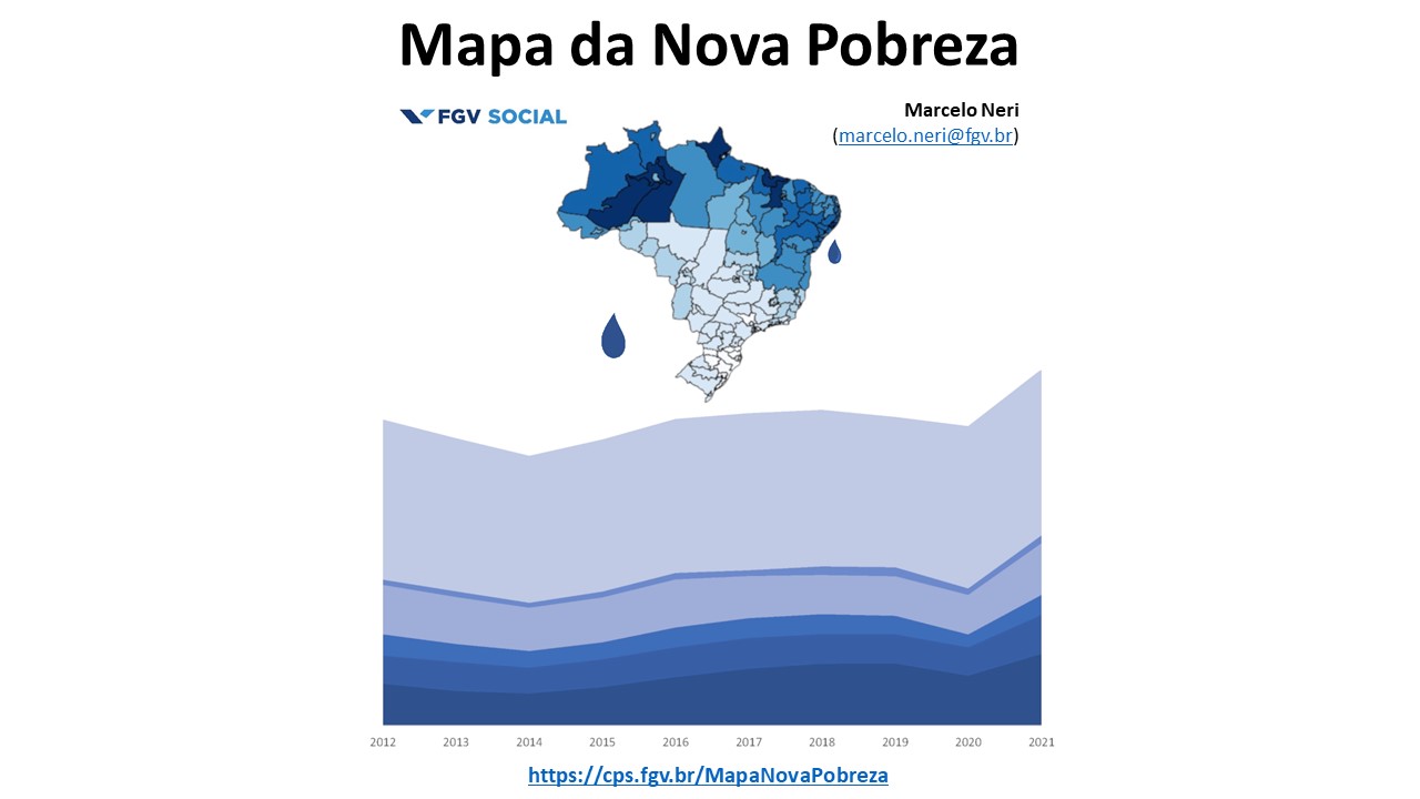 Imagem de divulgação pesquisa do "Mapa da Pobreza" no Brasil 