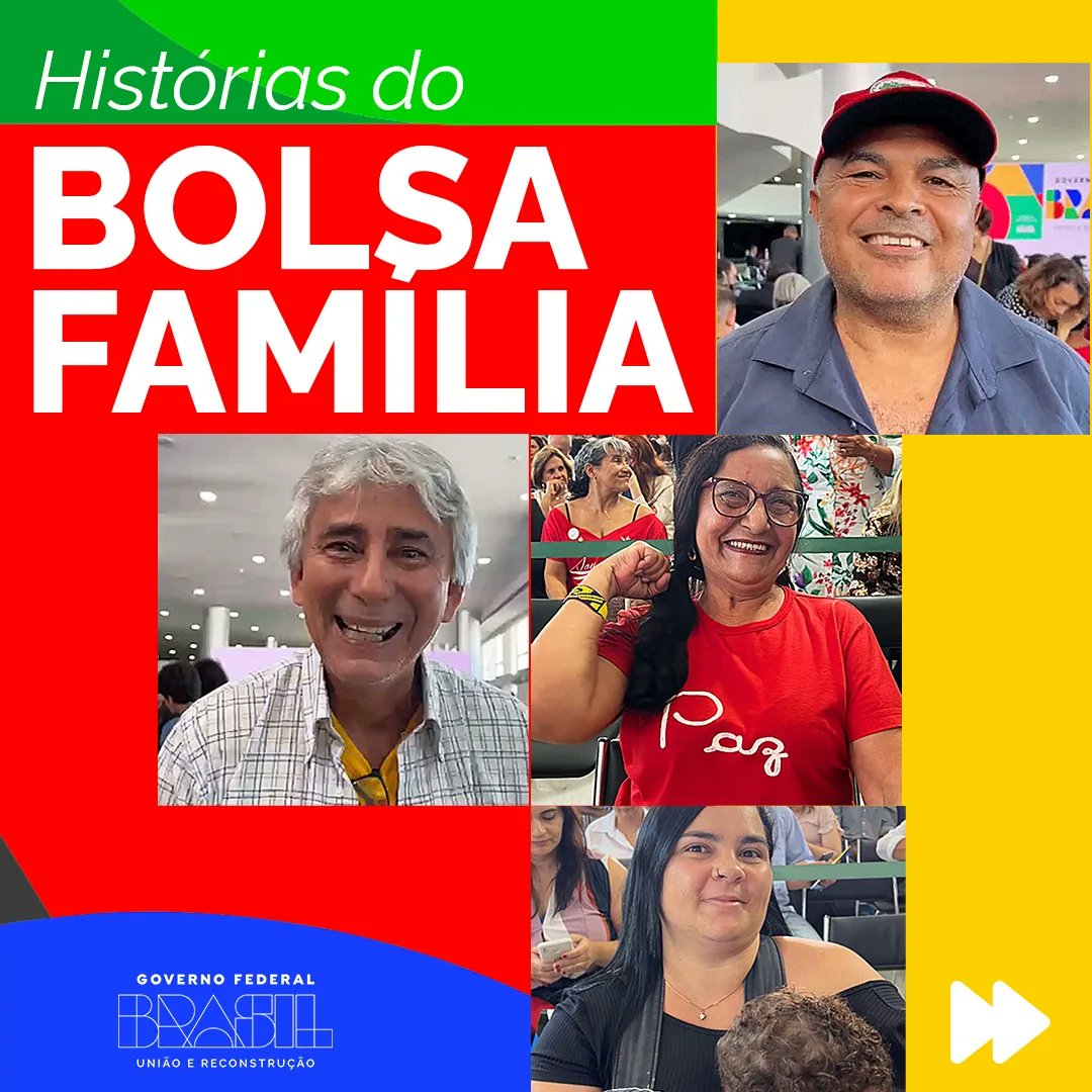 Banner de divulgação do Bolsa Família retirado do twitter do Presidente Lula