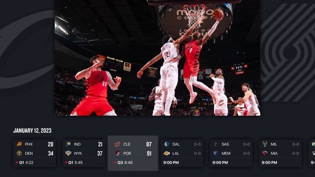 Imagem do app da NBA na apple store